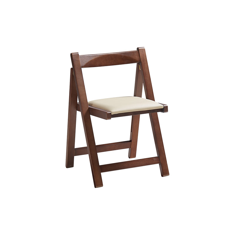 Kurt folding timber dining chair in walnut colour – view 6