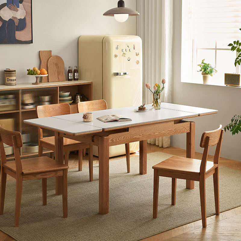 Kya oak and ceramic extendable dining table