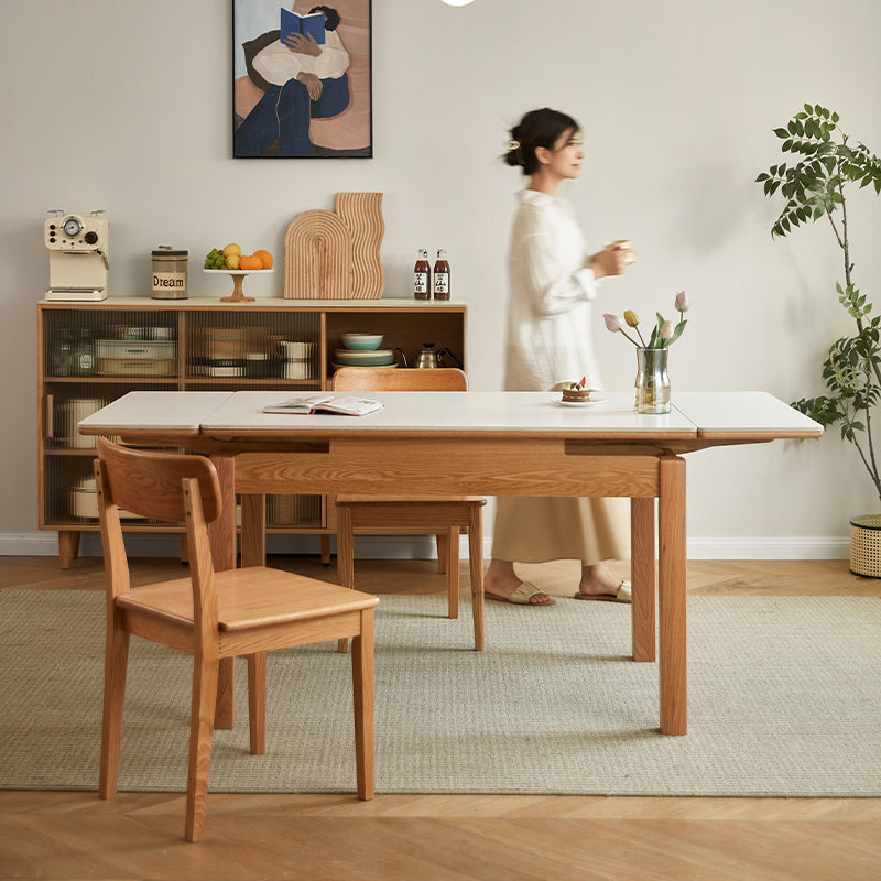 Kya oak and ceramic extendable dining table – view 7