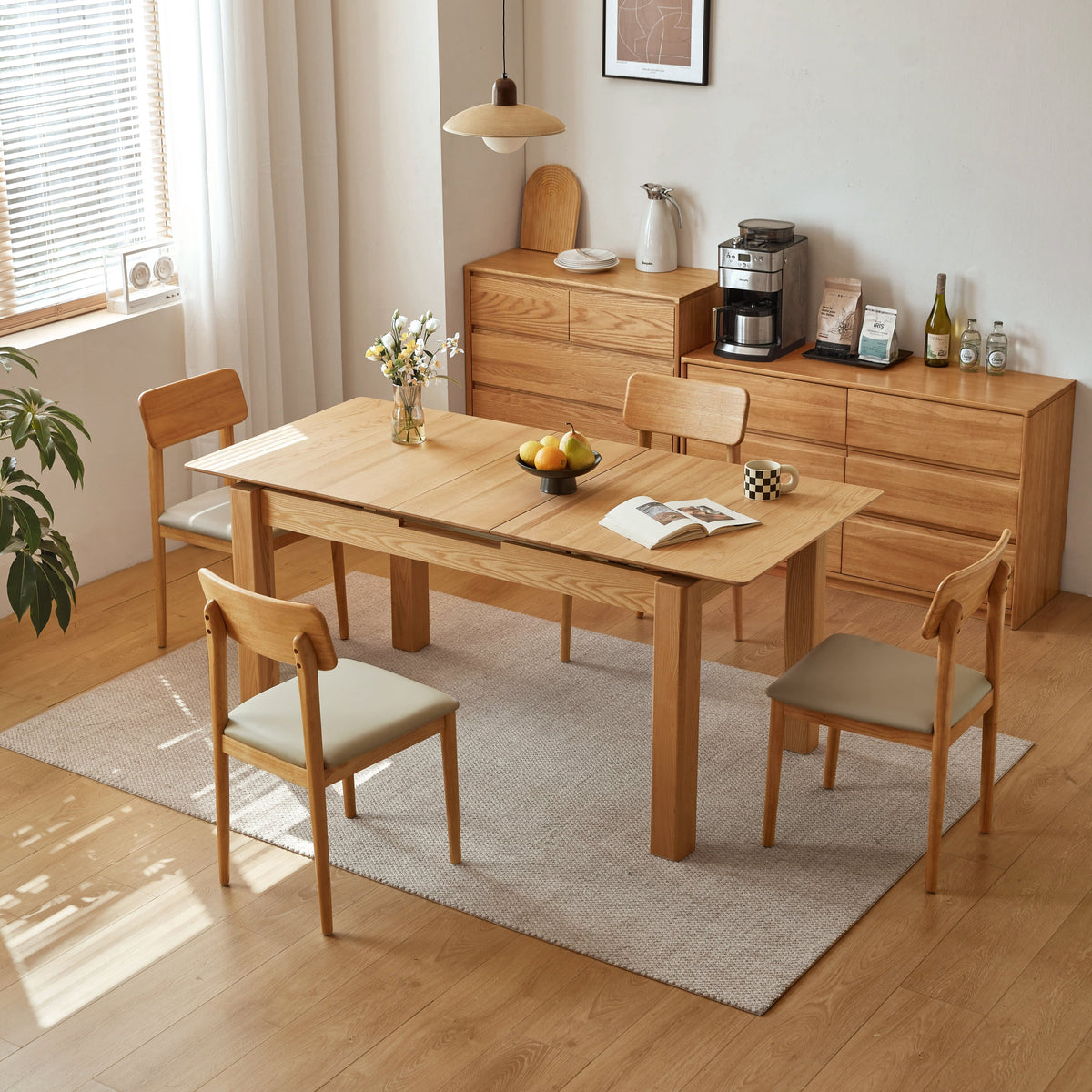 Lafond Ash Timber Extendable Dining Table 140cm / 170cm