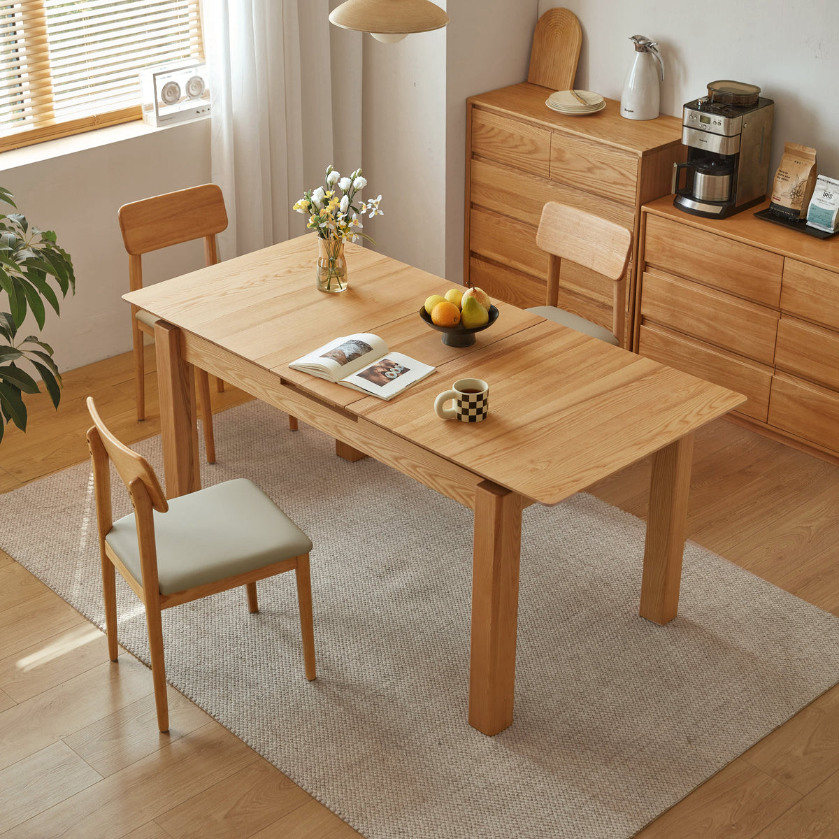 Lafond Ash Timber Extendable Dining Table 140cm / 170cm – view 5