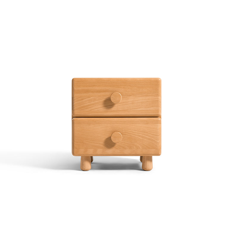 Linton Solid Beech Kids Bedside Table with Drawer 40cm – view 13