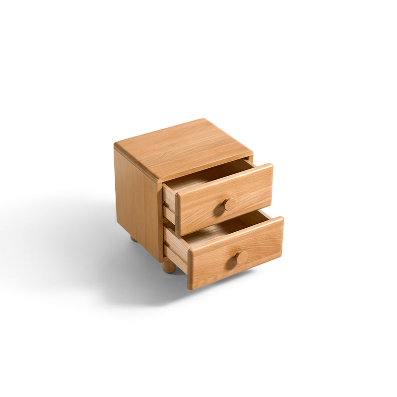 Linton Solid Beech Kids Bedside Table with Drawer 40cm – view 14
