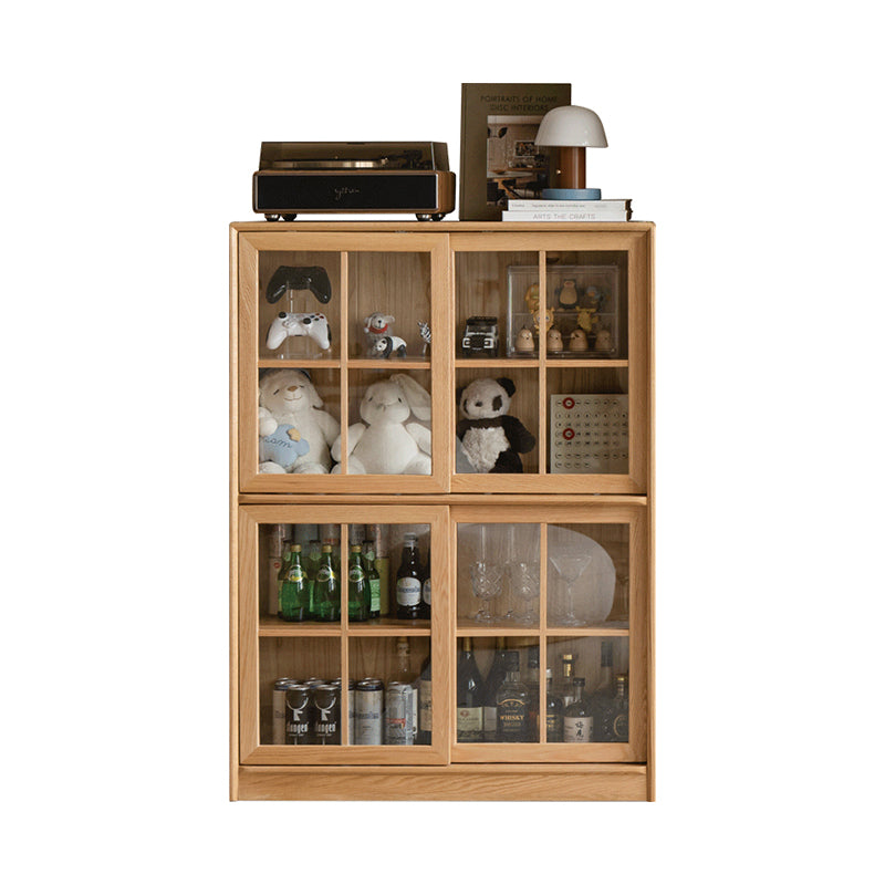 Lore modular solid oak cabinet in natural wood finish – 136cm, view 8