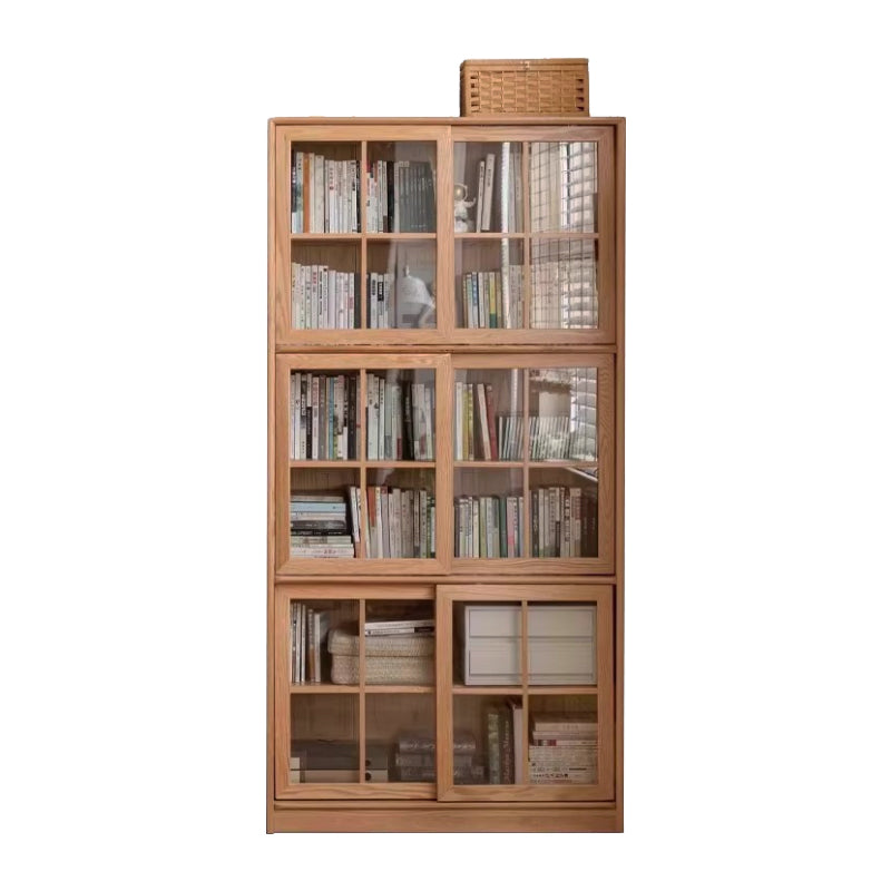 Lore modular solid oak cabinet in natural wood finish – 200cm, view 9