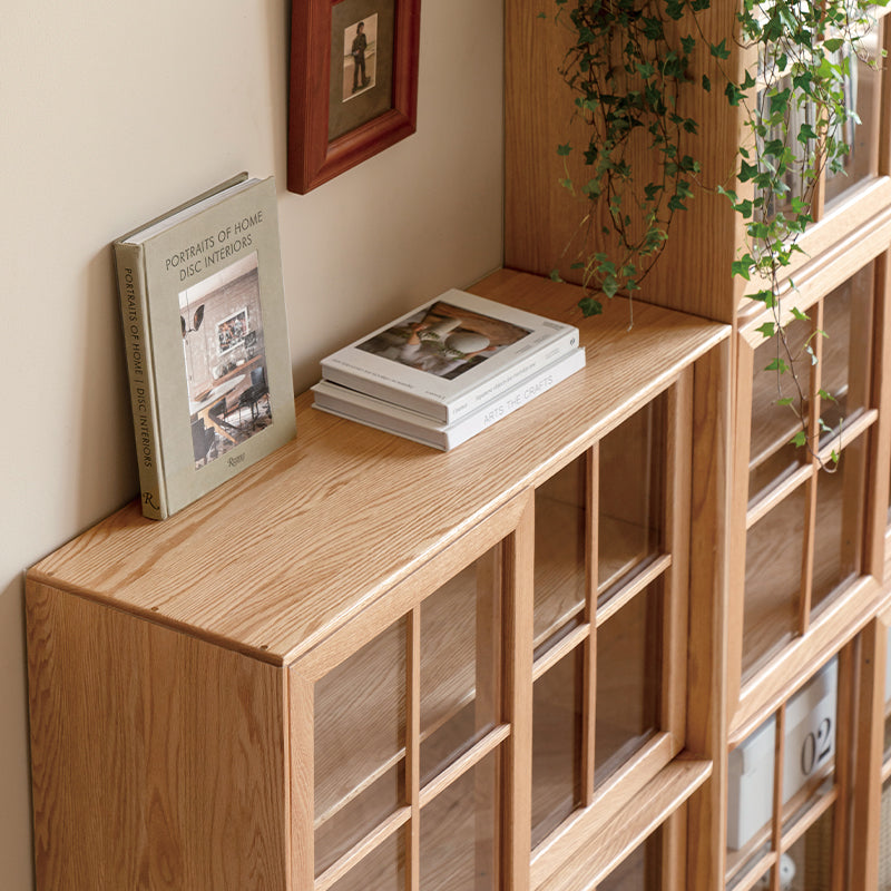 Lore modular solid oak cabinet in natural wood finish – view 6
