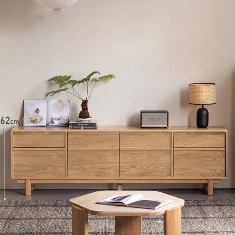 Madeleine wooden TV unit with drawers – view 12