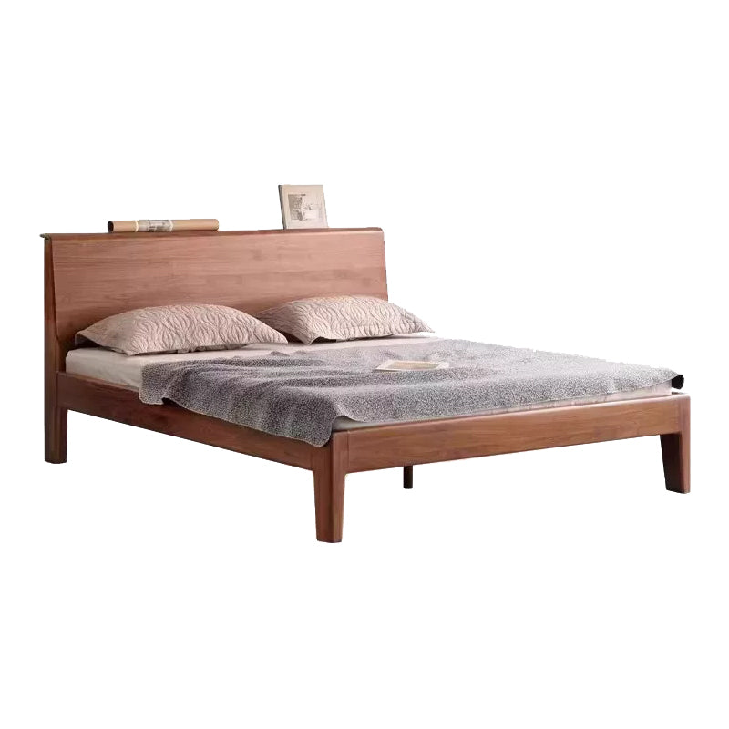 Marcellus solid black walnut bed frame in walnut finish – view 5