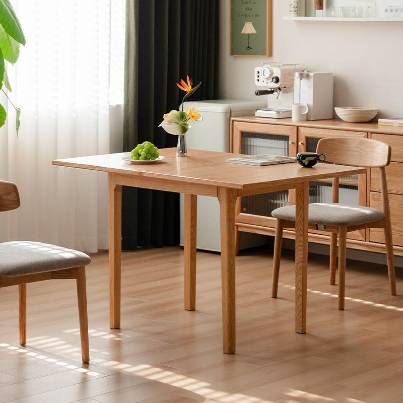 Margot solid American oak folding dining table