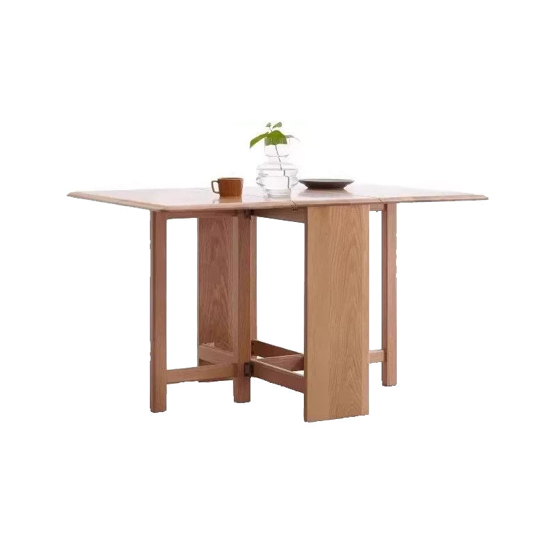 Mariah solid American oak extendable dining table in natural wood – view 12