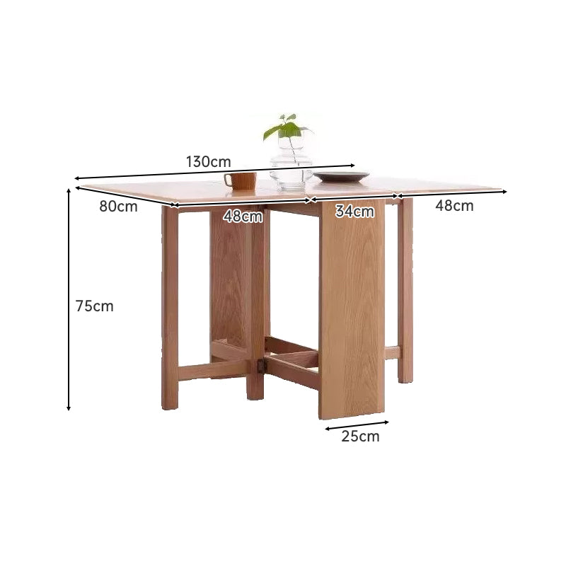 Mariah solid American oak extendable dining table in natural wood – view 13