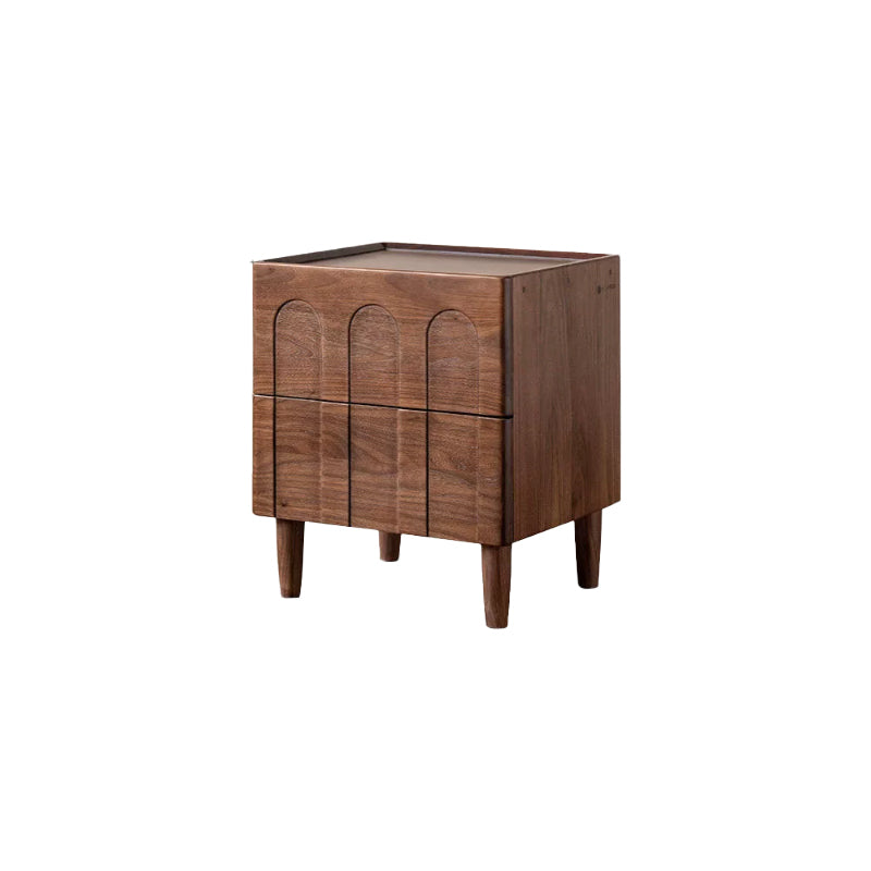 Marigold solid black walnut bedside table with drawer – view 10