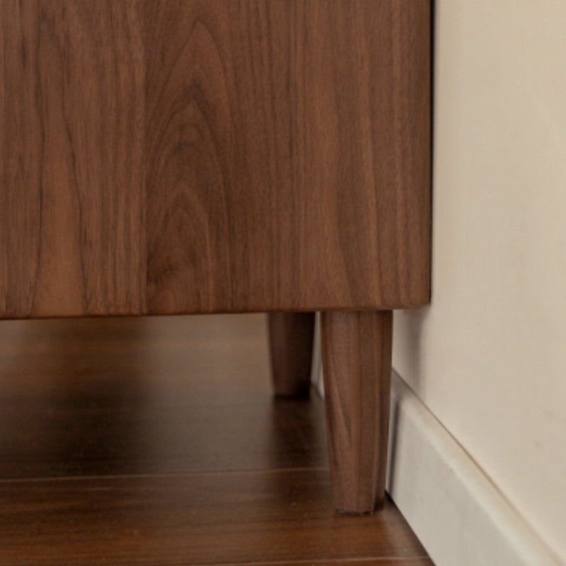 Marigold solid black walnut bedside table with drawer – view 8