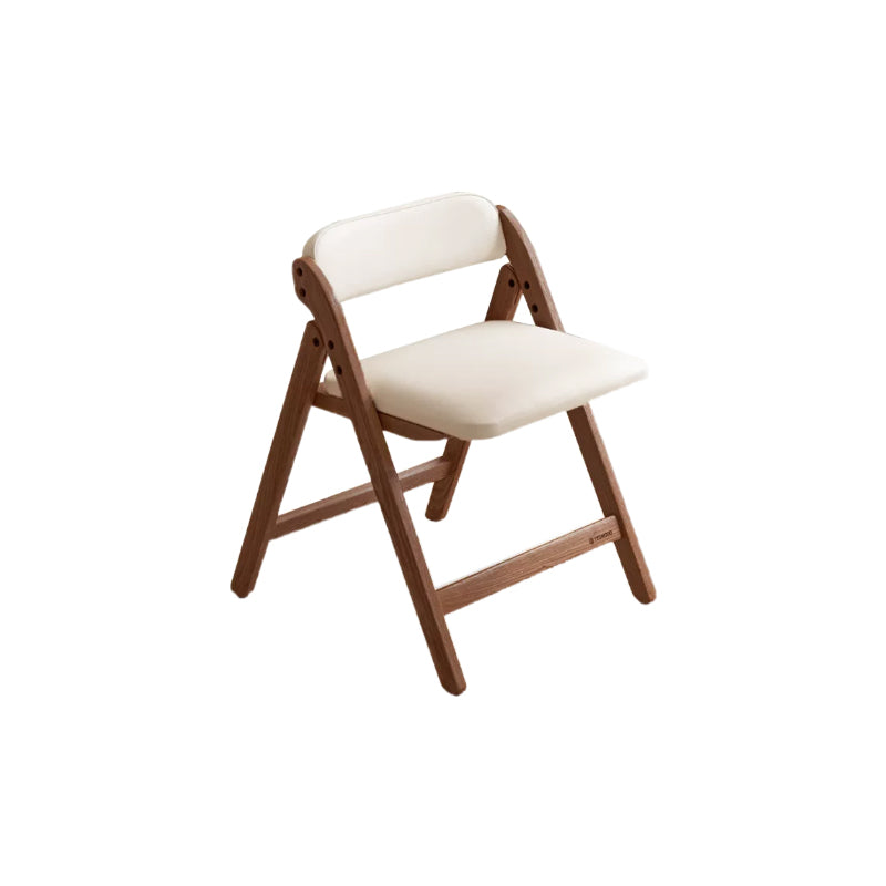Maris folding solid oak dining chair with cushioned seat – Walnut, view 7