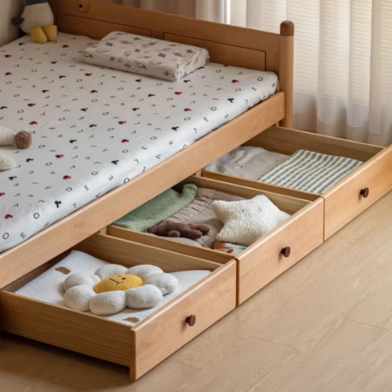Marius Pinewood and Solid Beech Kids Bed with Built-In Shelves 135cm – view 7