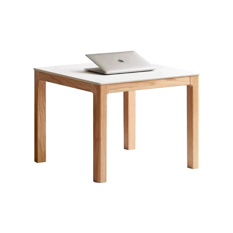 Marshall Solid Oak Coffee Table Set with Ceramic Tops, Natural or Walnut – Natural Wood B, view 16