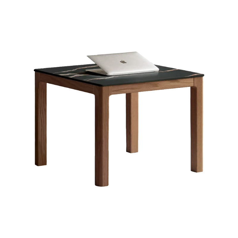 Marshall Solid Oak Coffee Table Set with Ceramic Tops, Natural or Walnut – Walnut B, view 20
