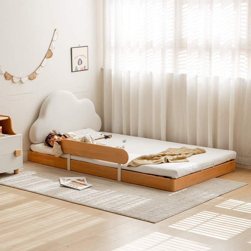 Michael Solid Beech Kids Bed with Cloud Headboard 120cm / 150cm – view 3