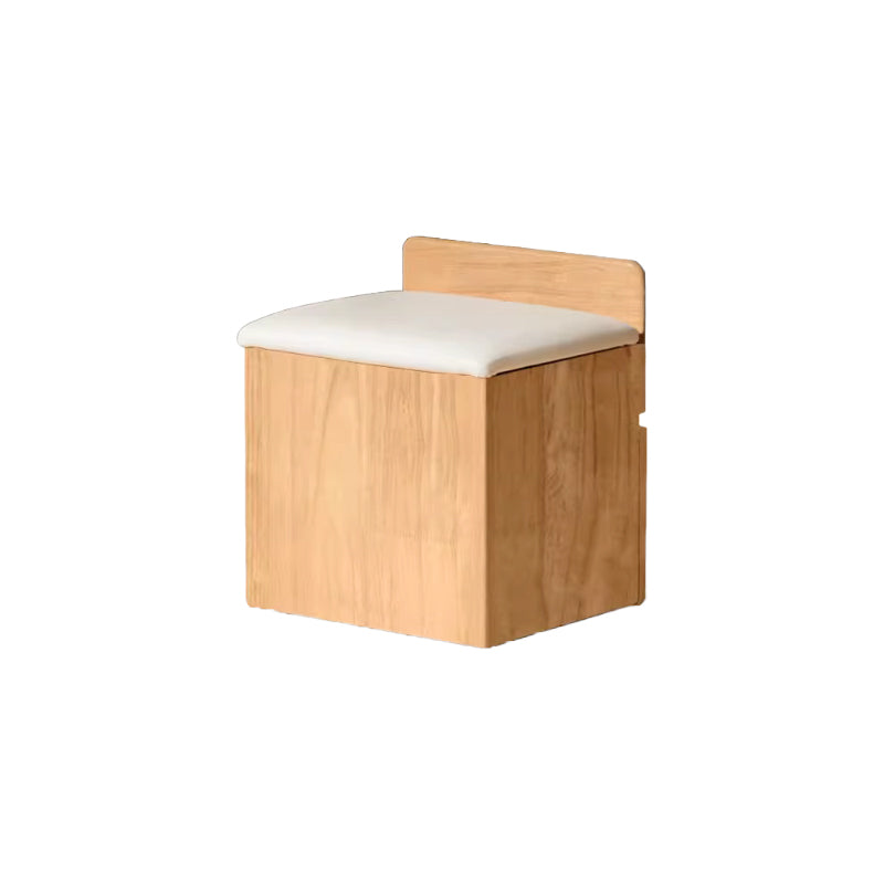 Milton Wooden Dressing Table and Bedside Table, Sold Singly or as a Set – Natural Wood B, view 10