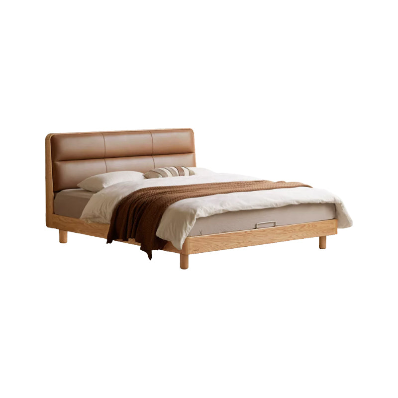 Mira solid American oak queen and king bed frame – A Queen, A King, view 3