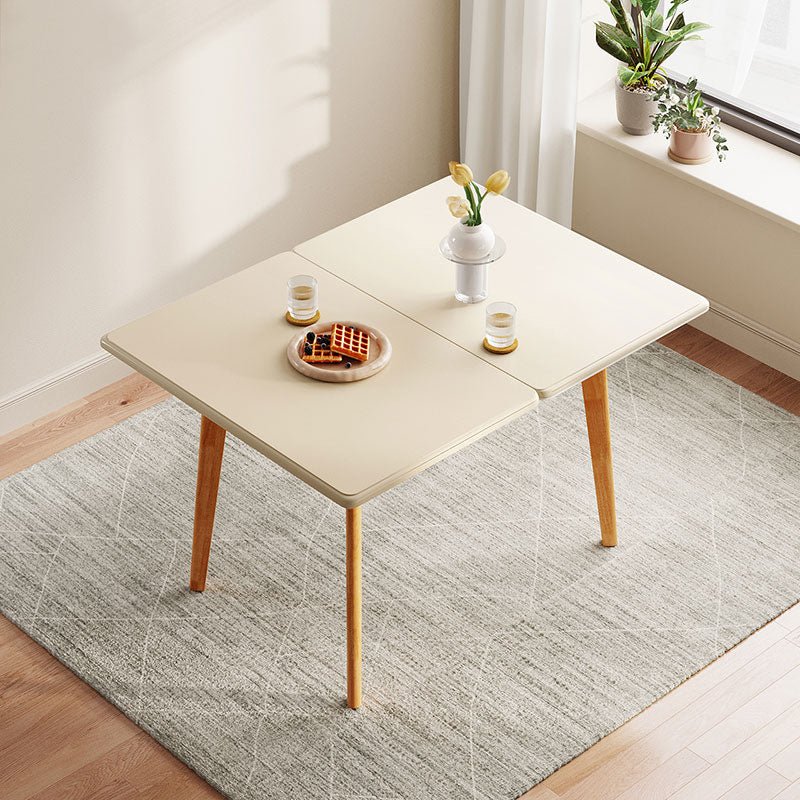Miranda rubberwood and ceramic extendable dining table