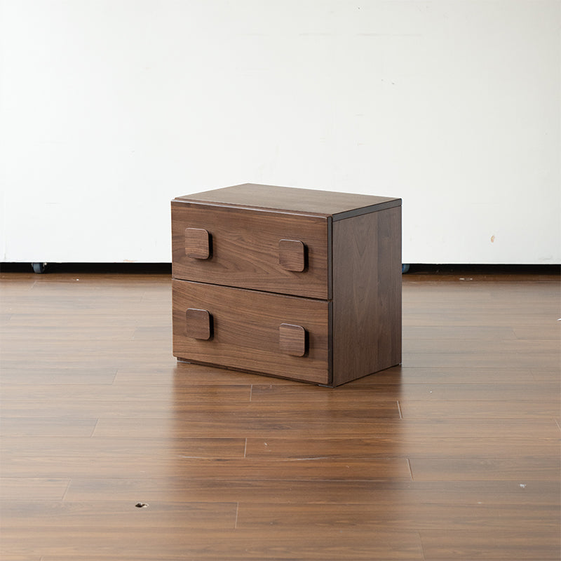 Lucretia solid oak modular storage cabinet in walnut finish – view 11