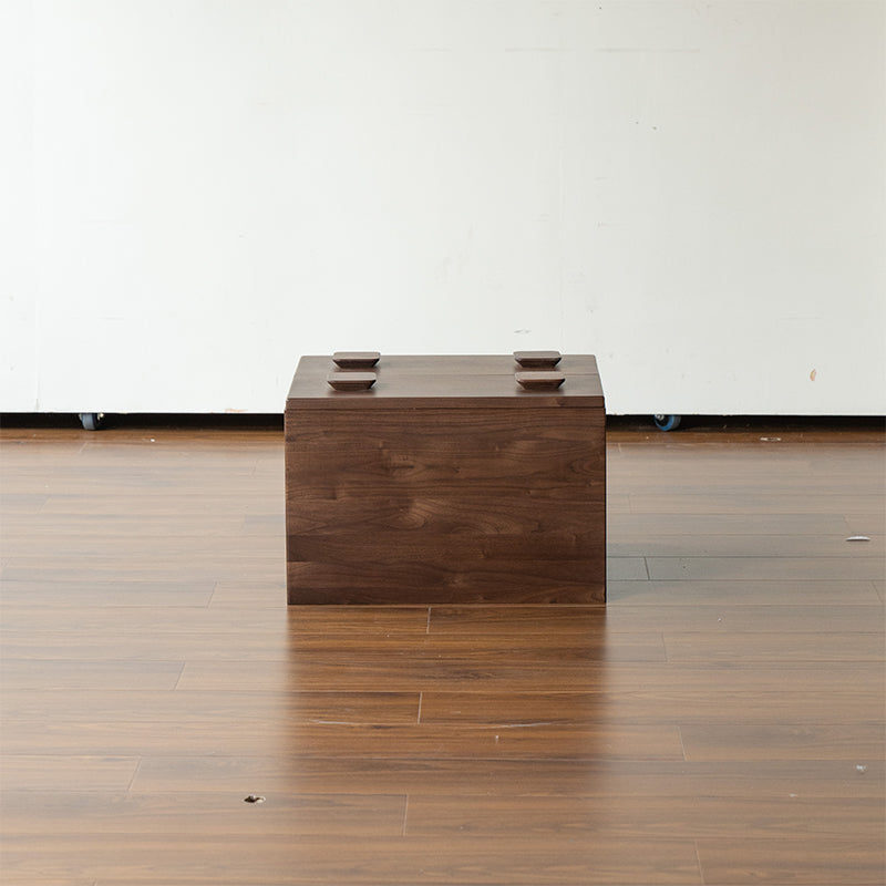 Lucretia solid oak modular storage cabinet in walnut finish – view 15