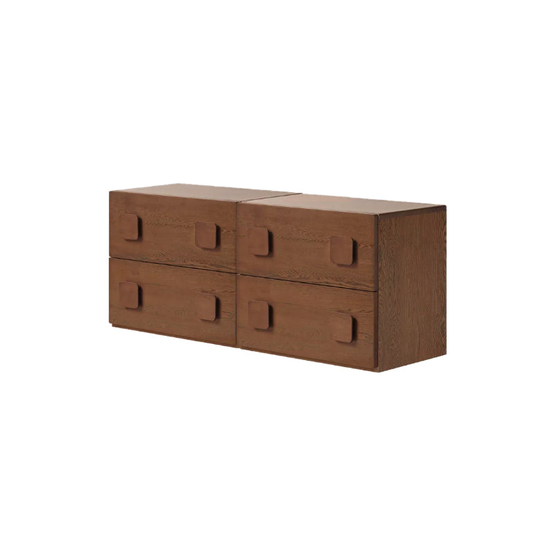 Lucretia solid oak modular storage cabinet in walnut finish – Cabinet x 2, view 19