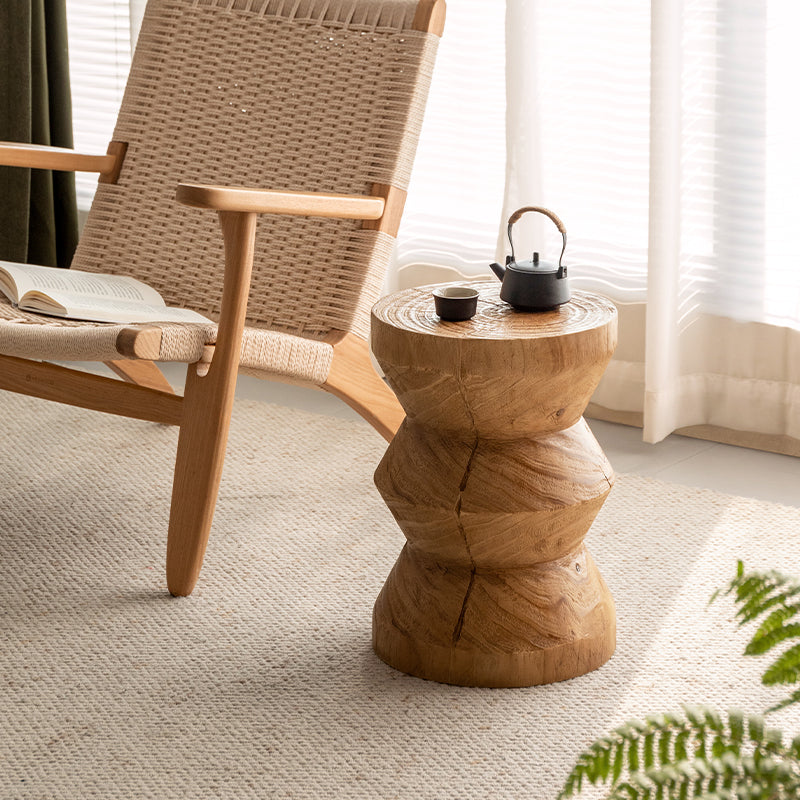 Morris Free-Form Wooden Side Table in Pinewood, Model A / B / C – A