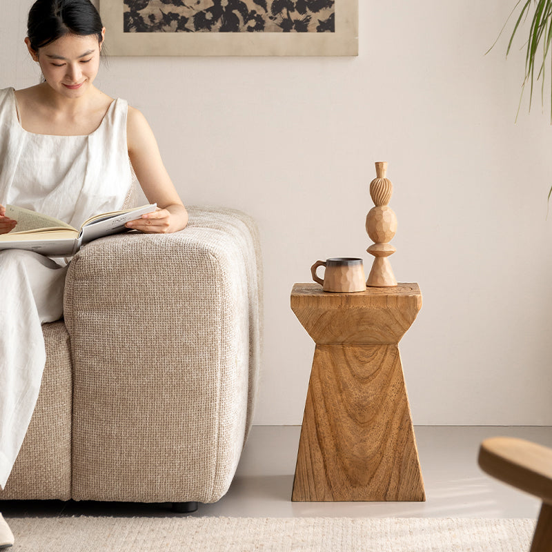 Morris Free-Form Wooden Side Table in Pinewood, Model A / B / C – view 12