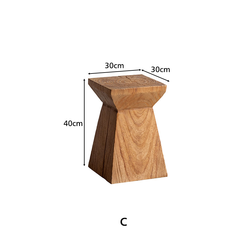 Morris Free-Form Wooden Side Table in Pinewood, Model A / B / C – view 15