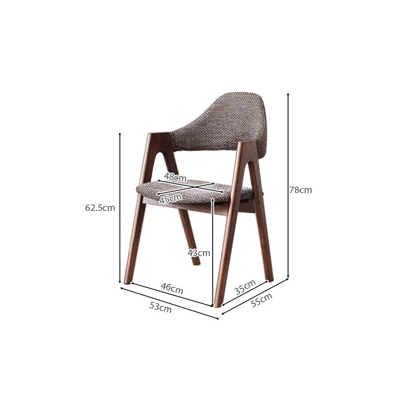 Natasha curved back solid oak dining chair with upholstered seat – view 10