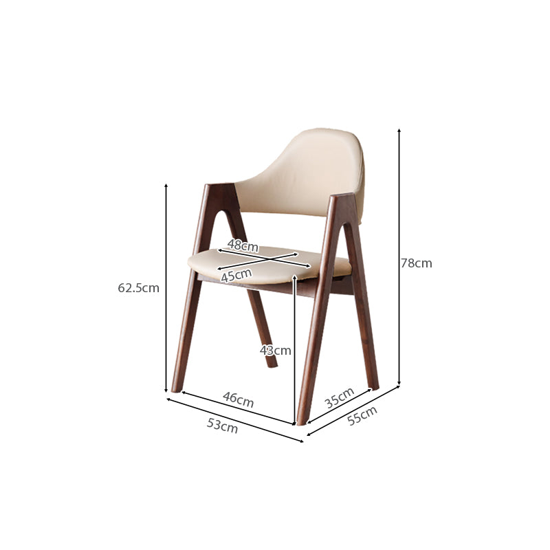 Natasha curved back solid oak dining chair with upholstered seat – view 15