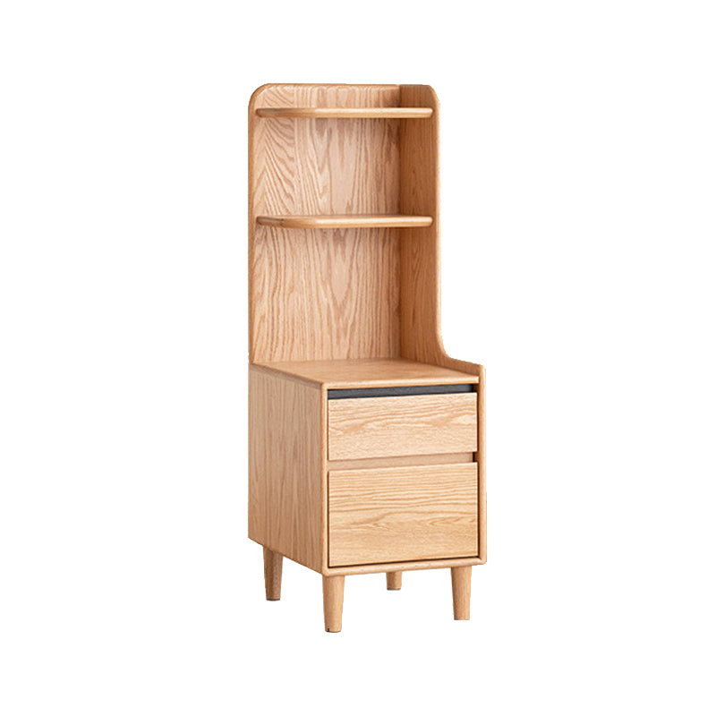 Kathy Solid American Oak Bedside Table with Drawer – view 9