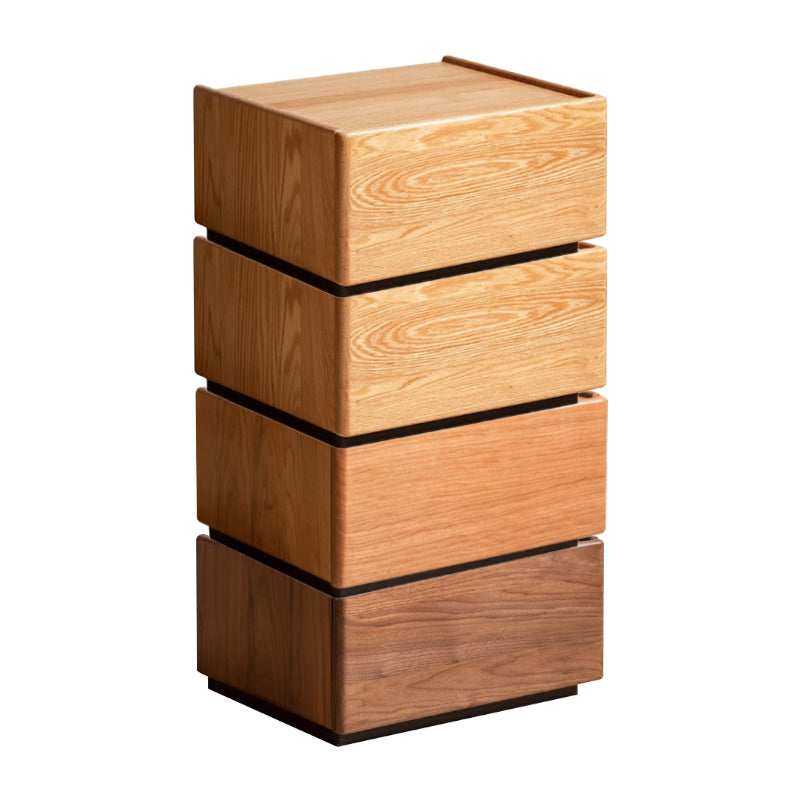 Kimberly low solid wood bedside table with drawer – view 6