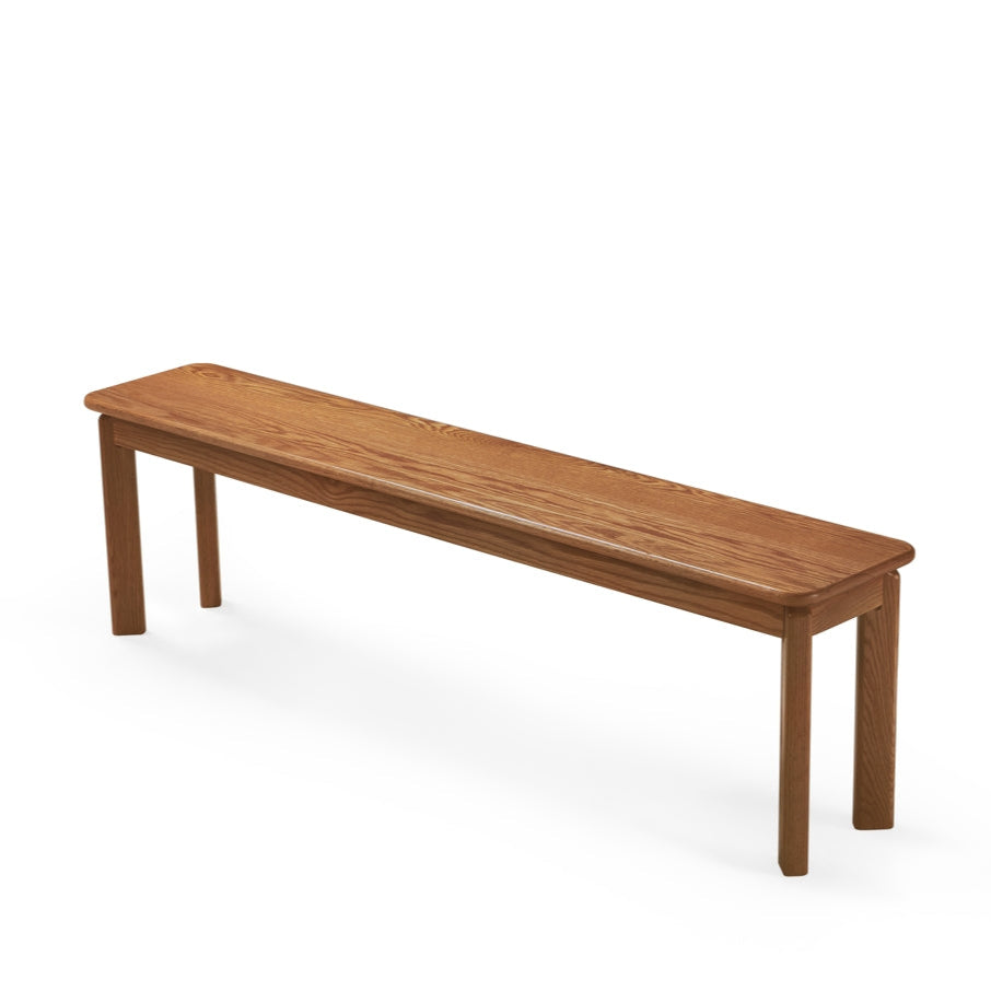 Oak Dining Bench in Walnut Finish 130cm / 150cm – view 3