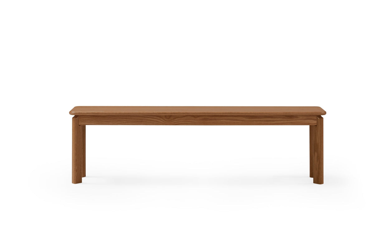 Oak Dining Bench in Walnut Finish 130cm / 150cm – view 5