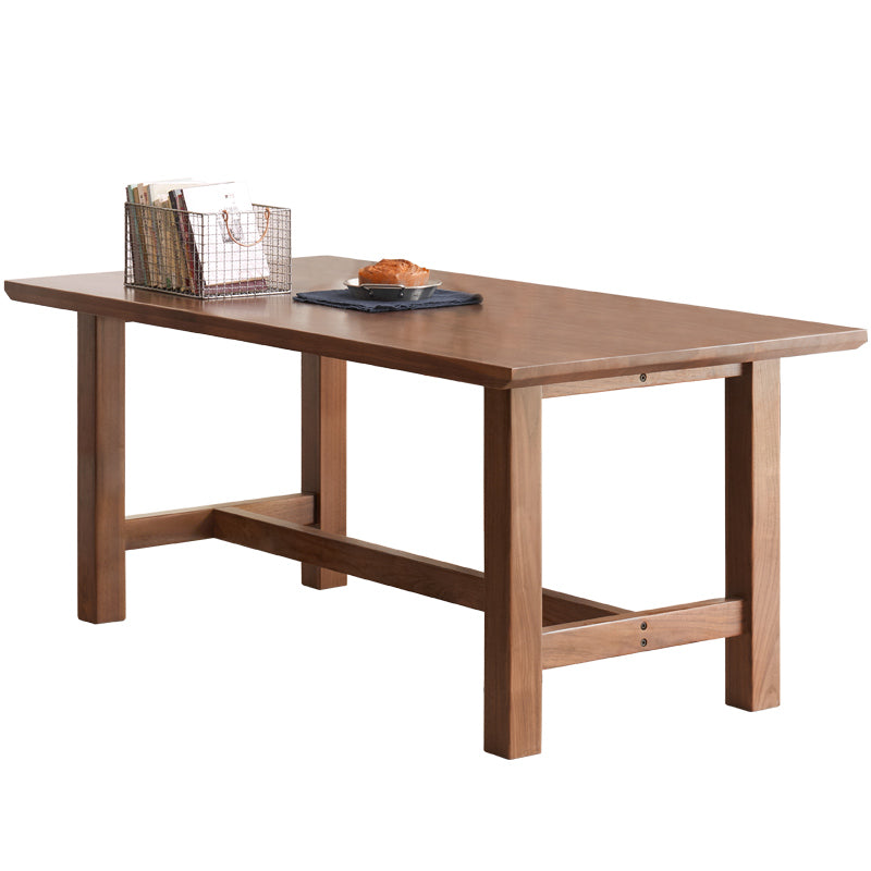 Alagie solid American oak dining table with slab top – view 8