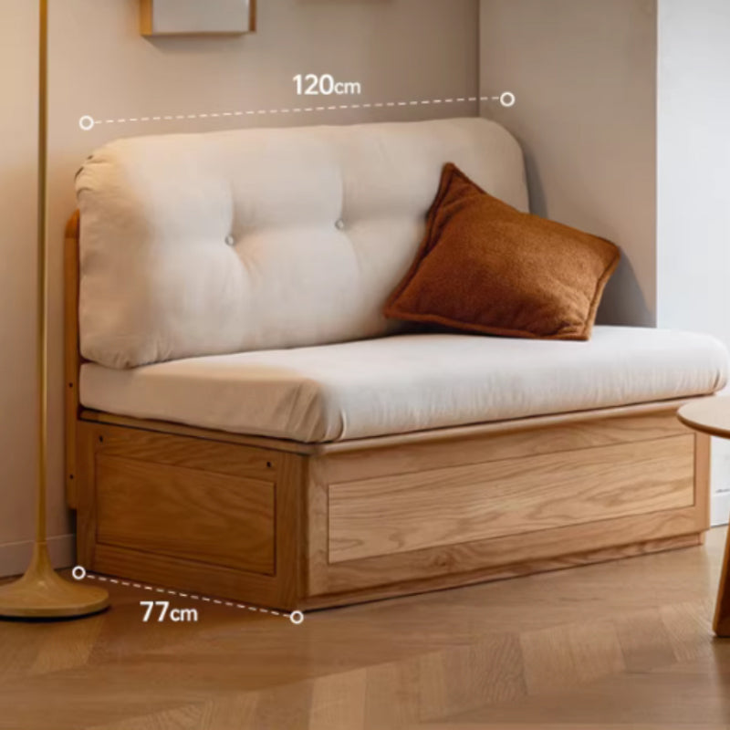 Opal Fabric Sofa with Storage on Solid American Oak Frame 120cm 240cm – view 2