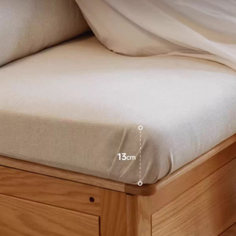 Opal Fabric Sofa with Storage on Solid American Oak Frame 120cm 240cm – view 4