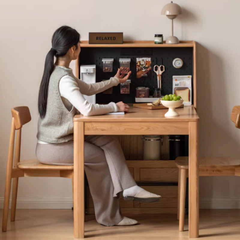 Ophelia solid oak extendable dining table – view 5