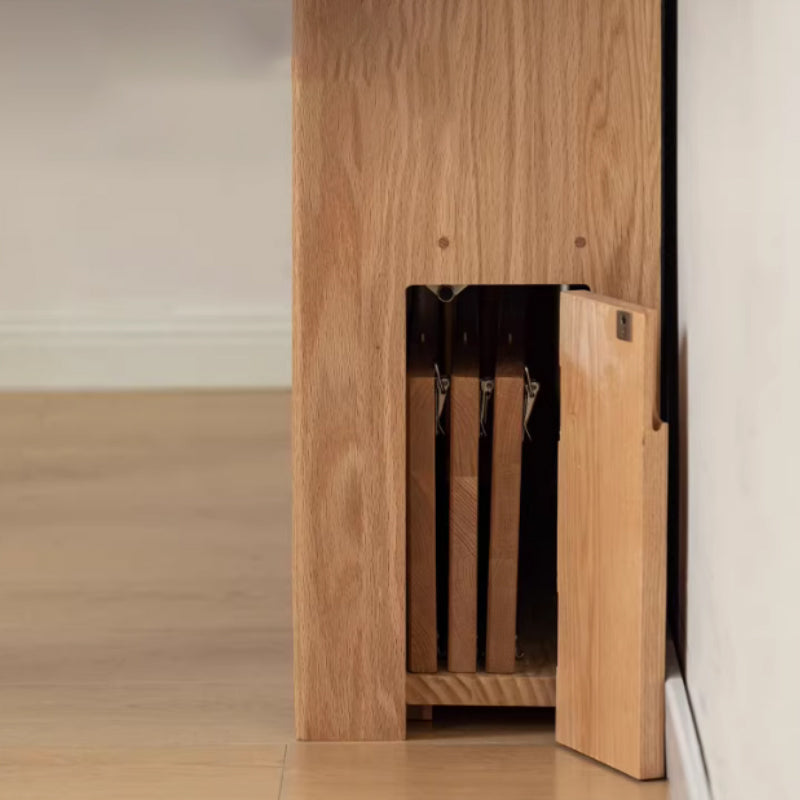 Ophelia solid oak extendable dining table – view 7