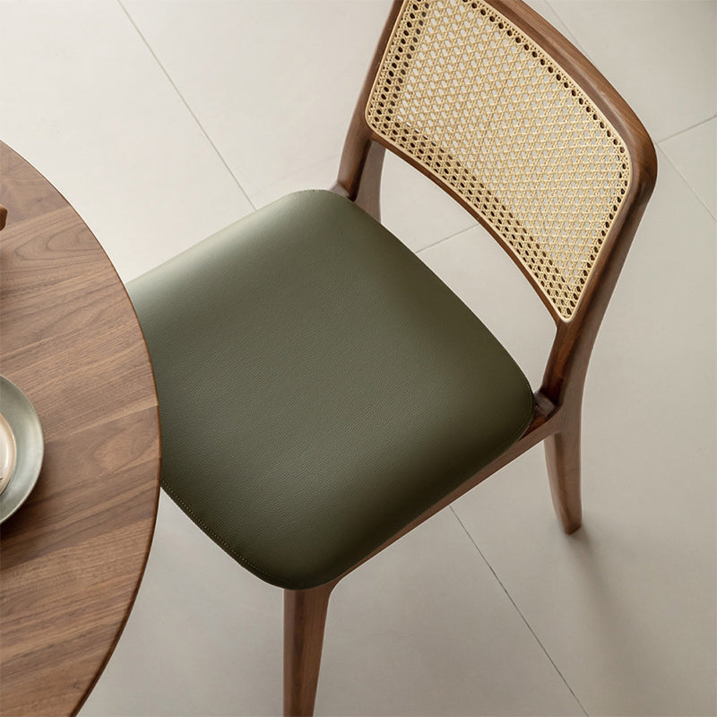 Orson armless solid oak dining chair – view 7