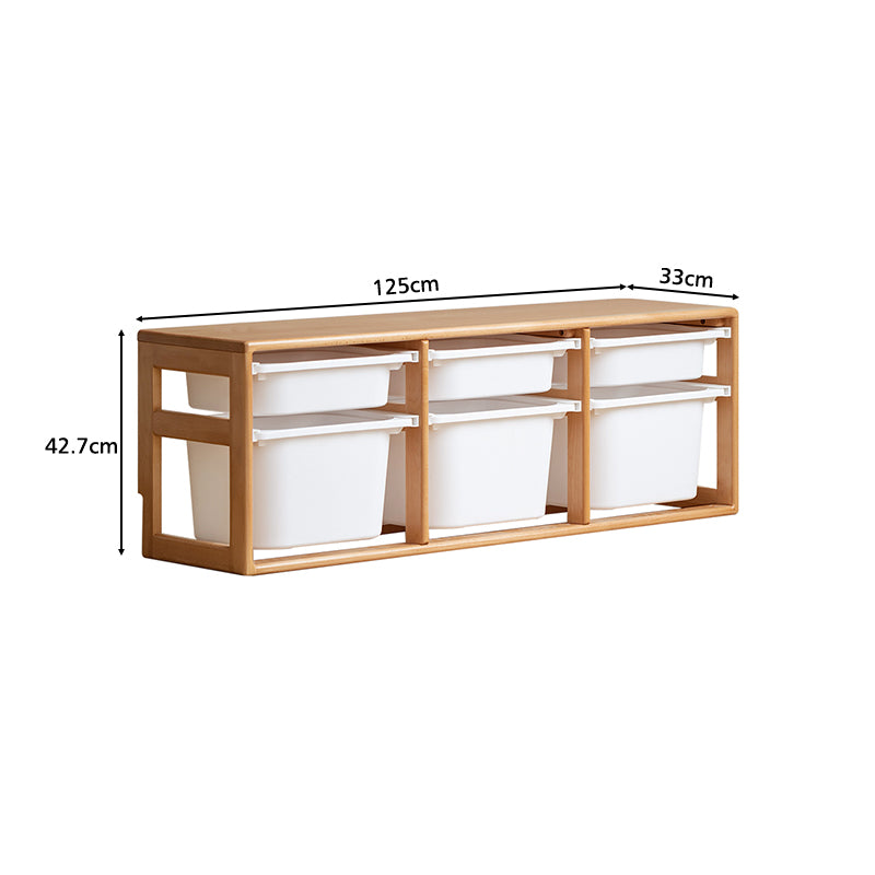 Pierce Solid Beech and Liriodendron Kids Bed with Guardrails and Ladder 135cm – view 15