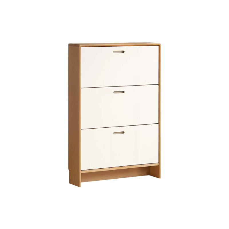 Sadie Poplar and Rubberwood Ultra-Thin Shoe Cabinet 82cm 116cm – 82cm, view 13