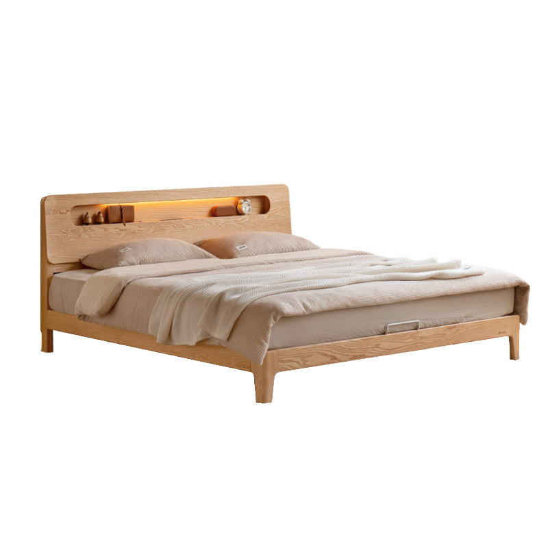 Enoch Queen Bed Frame — Solid American Oak with Pinewood – view 4