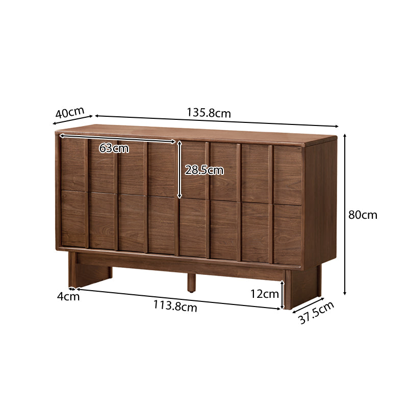 Quinton solid black walnut dresser – view 11