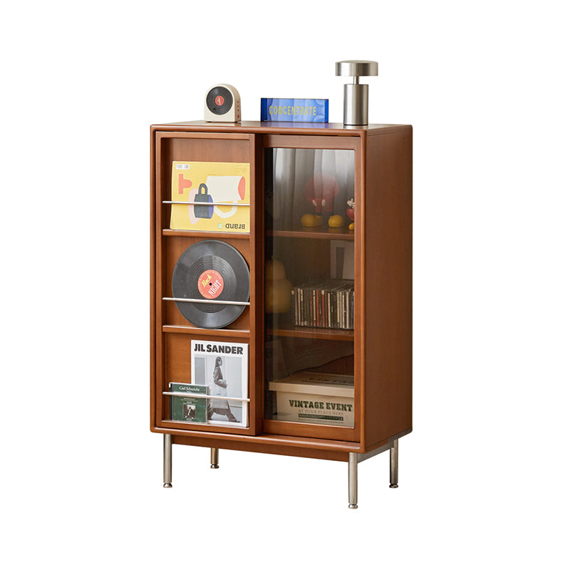 Regina liriodendron wood bookshelf with smoked glass – view 10