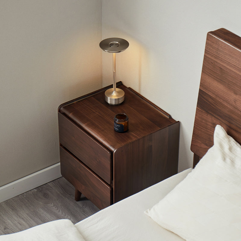 Remington Solid Black Walnut Bedside Table 42cm – view 3