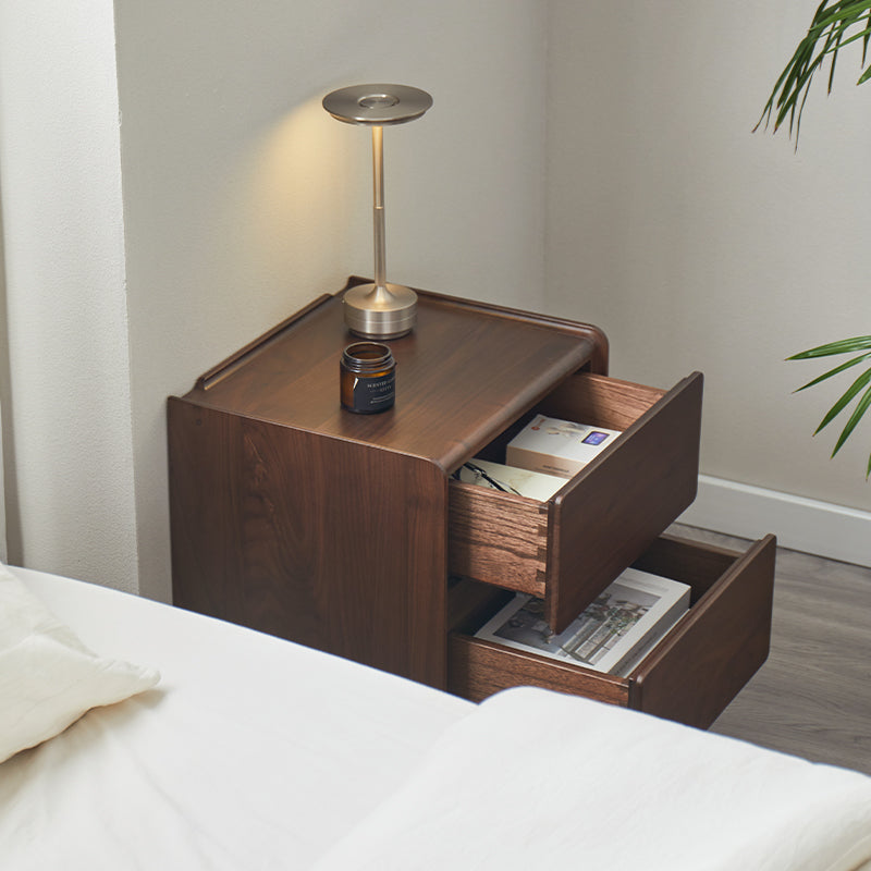 Remington Solid Black Walnut Bedside Table 42cm – view 4